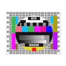 Test pattern postcards