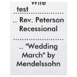 test, PreludeSeating of Grandparents and Mother... Personalized Flyer