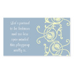 Test their tolerance mommy cards business card
