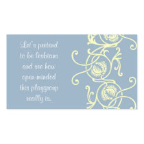 Test their tolerance mommy cards business cards