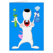 Test Tube Lab Rat Card
