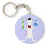 Test Tube Lab Rat Keychain
