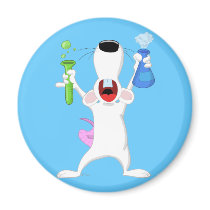 Test Tube Lab Rat Magnet by anwarart Test Tube Lab Rat Magnet