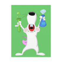 Test Tube Lab Rat Postcard by anwarart Test Tube Lab Rat Postcard