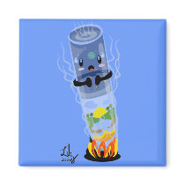 Test tube world square magnet