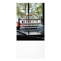 Test Tubes by Window Photo Card Template
