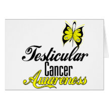 Testicular Cancer Awareness Butterfly Greeting Cards
