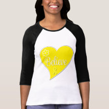 Testicular Cancer Believe Heart T-shirts