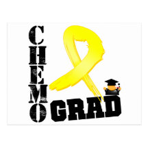 Testicular Cancer Chemo Grad Postcard