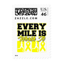 Testicular Cancer Every Mile is Worth It Stamps