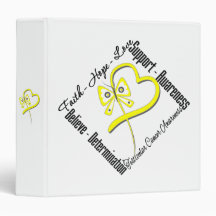 Testicular Cancer Faith Hope Love Binder