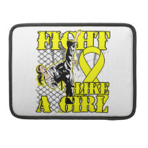 Testicular Cancer Fight Like A Girl Kick MacBook Pro Sleeve
