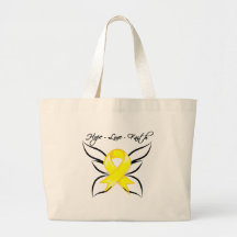Testicular Cancer Hope Love Faith Bag