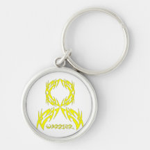 Testicular Cancer Mens Warrior Tribal Key Chains