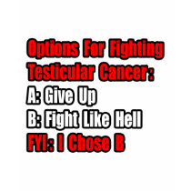 Testicular Cancer Options t-shirts