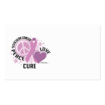 Testicular Cancer PLC business cards by fightcancertees Testicular Cancer PLC business cards