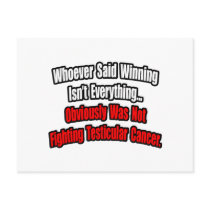 Testicular Cancer Quote postcards