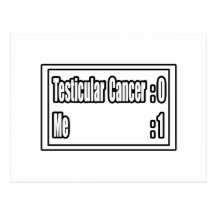 Testicular Cancer Scoreboard Post Card