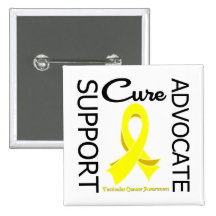 Testicular Cancer Support Advocate Cure Buttons