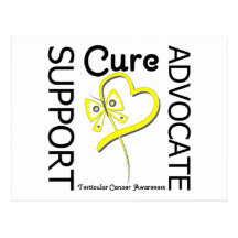 Testicular Cancer Support Advocate Cure Postcard
