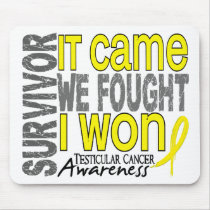Testicular Cancer Survivor It Came We Fought I Won mousepads