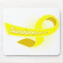 Testicular Cancer Survivor Ribbon Mousepads