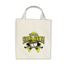 Testicular Cancer Take A Strike Tote Bags