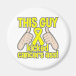 Testicular Cancer This Guy Kicked Cancer Refrigerator Magnet