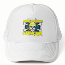 Testicular Cancer Tougher Than Cancer Skull Mesh Hat