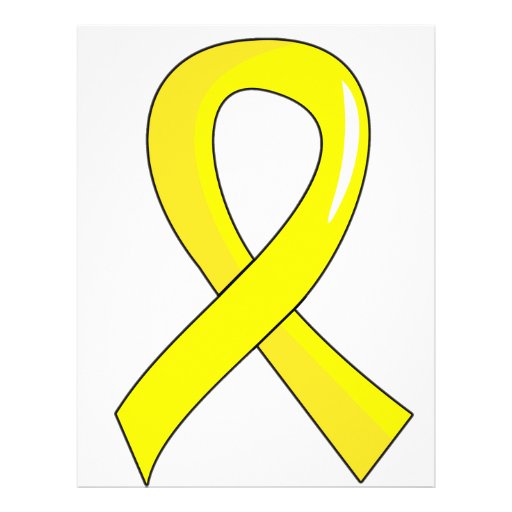 yellow ribbon coloring pages - photo #5