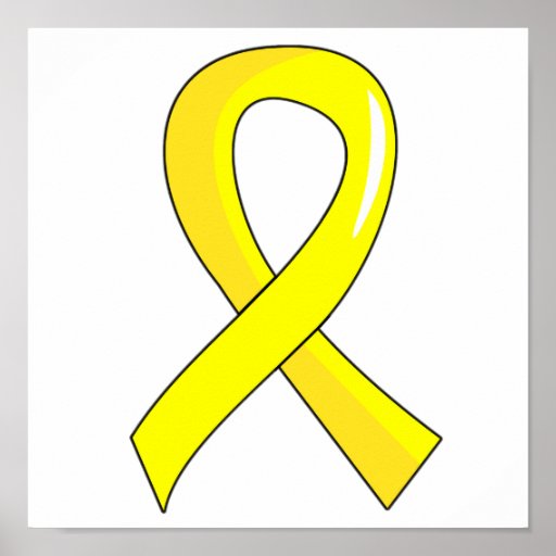yellow ribbon coloring pages - photo #4
