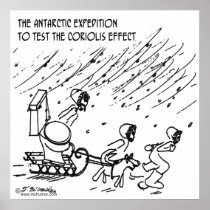 Testing The Coriolis Effect Poster