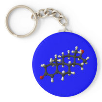 Testosterone in 3D keychains