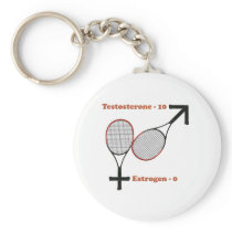 Testosterone Tennis Key Chain