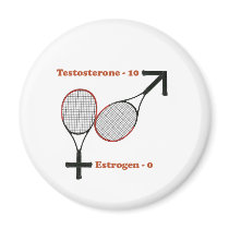 Testosterone Tennis Refrigerator Magnets
