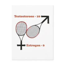 Testosterone Tennis Post Cards