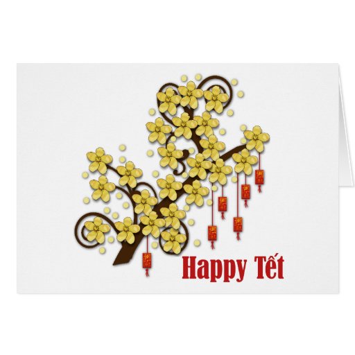 tet hoa mai greeting card zazzle tet hoa mai greeting card zazzle