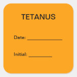 Tetanus Shot Chart Label Stickers