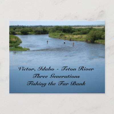 Teton River, Idaho Postcard