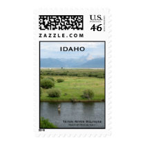 Teton River Solitude, IDAHO postage stamps by hernesheir Teton River Solitude, IDAHO postage stamps