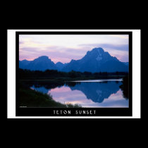 Teton Sunset posters