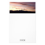 Teton sunset stationery MONOGRAM