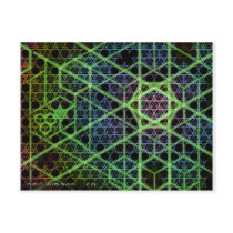 TetraGrid11 by Neil Gibson postcards