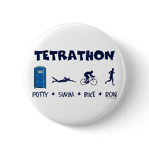 Tetrathon Triathlon T-shirt buttons