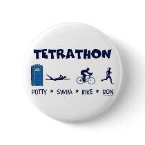 Tetrathon Triathlon T-shirt buttons