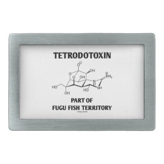 Tetrodotoxin Part Of Fugu Fish Territory Rectangular Belt Buckles