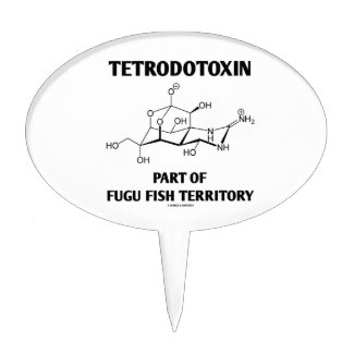 Tetrodotoxin Part Of Fugu Fish Territory Cake Pick