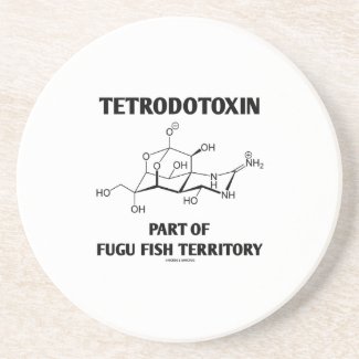 Tetrodotoxin Part Of Fugu Fish Territory Drink Coasters