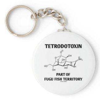Tetrodotoxin Part Of Fugu Fish Territory Key Chain