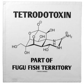 Tetrodotoxin Part Of Fugu Fish Territory Printed Napkins